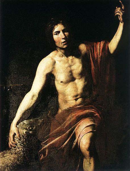 VALENTIN DE BOULOGNE Saint John the Baptist oil painting picture